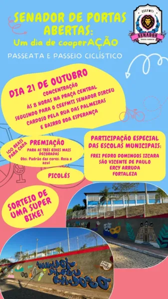 Escola de Muqui realiza ação social com passeio ciclístico e serviços de saúde