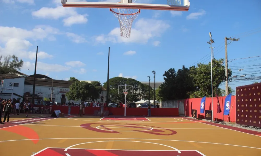 Novas quadras do Saldanha da Gama reformadas por time da NBA são inauguradas