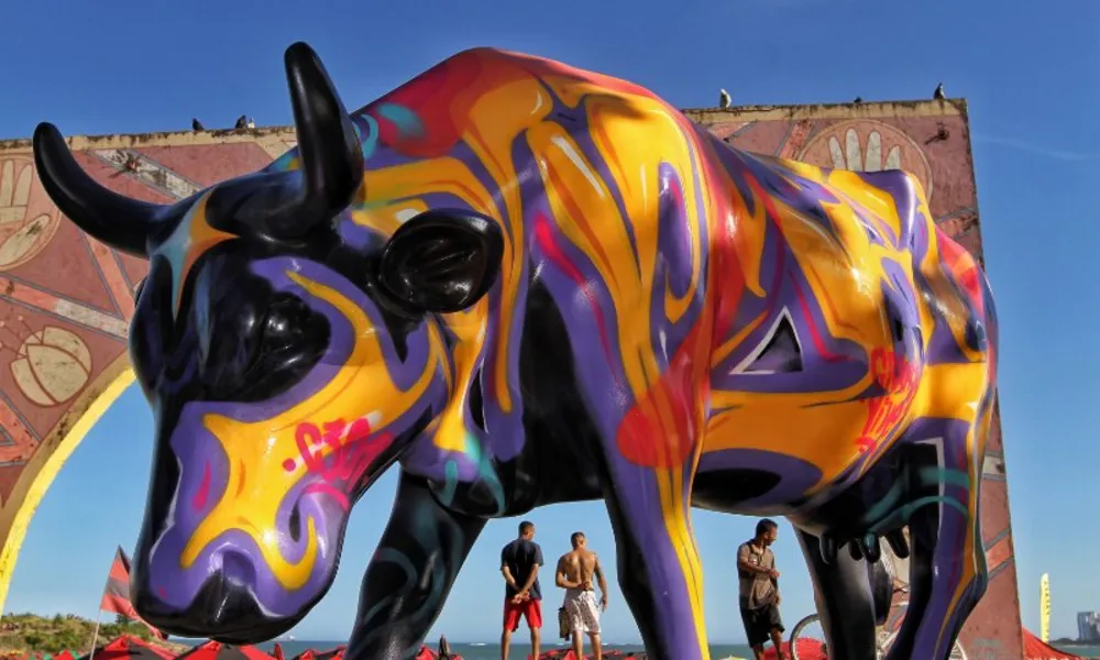 Vacas “invadem” as ruas da Vitória e Vila Velha em projeto de arte