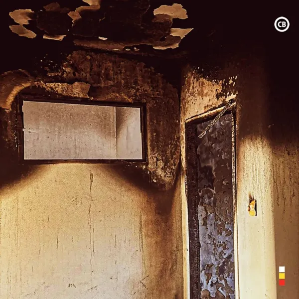 Incêndio destrói apartamento e vítima pula do segundo andar para fugir das chamas