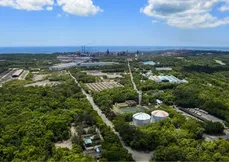 Vista aérea da ArcelorMittal Tubarão