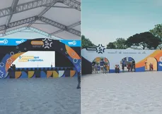 Projeções do ambiente onde será realizado o evento, dentro do Ilha Buffet, em Bento Ferreira, a partir do dia 16: evento terá 1º dia só para empresários e o seguinte aberto ao público e gratuito
