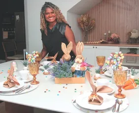 Imagem ilustrativa da imagem Aprenda a decorar mesas no clima da Páscoa
