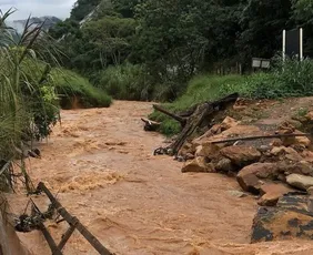 Imagem ilustrativa da imagem Município no Sul do Espírito Santo tem mais de 100 mm de chuva nas últimas 24 horas