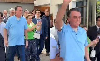 Imagem ilustrativa da imagem Bolsonaro recebe alta e deixa hospital três semanas após cirurgia