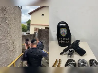 Prisão ocorreu durante um patrulhamento de uma equipe especializada em morros da Polícia Militar