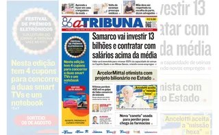 Imagem ilustrativa da imagem Confira os destaques do jornal A Tribuna desta terça-feira (13)