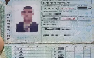 Imagem ilustrativa da imagem Motorista é detido no ES após apresentar carteira de motorista feita com cartolina