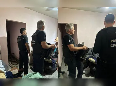 Três fuzis, uma escopeta calibre 12, drogas e dinheiro foram apreendidos