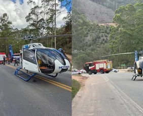 Imagem ilustrativa da imagem BR-262 registra dois acidentes na mesma tarde e mobiliza resgate aéreo no ES
