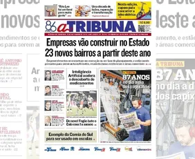 Imagem ilustrativa da imagem Confira os destaques do jornal A Tribuna deste domingo