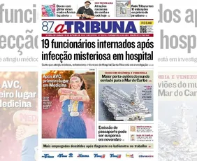 Imagem ilustrativa da imagem Confira os destaques do jornal A Tribuna deste sábado