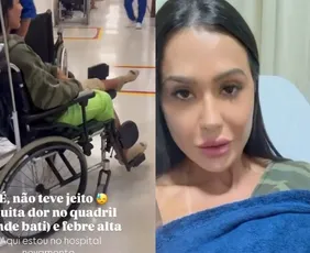 Imagem ilustrativa da imagem Gracyanne Barbosa volta ao hospital após assalto no Rio: 'Tentando me recuperar'