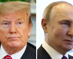 Imagem ilustrativa da imagem Trump diz que falou por telefone com Putin antes de reunião com Zelenski