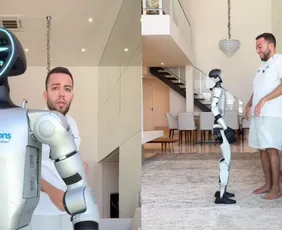 Imagem ilustrativa da imagem VÍDEO | Influenciador Lucas Rangel compra robô chinês de R$ 230 mil