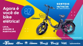 Imagem ilustrativa da imagem 87 anos do Jornal A Tribuna | Agora é você de bike elétrica