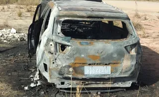 Imagem ilustrativa da imagem Carro com placa de Guarapari é incendiado no interior do Rio de Janeiro