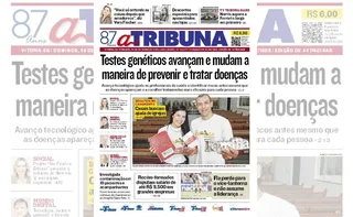 Imagem ilustrativa da imagem Confira os destaques do jornal A Tribuna deste domingo