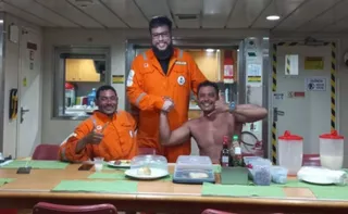 Imagem ilustrativa da imagem Empresário e amigo comeram peixe cru e racionaram água até serem resgatados