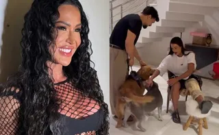 Imagem ilustrativa da imagem Gracyanne Barbosa tem alta de hospital de cadeira de rodas após lesão no joelho