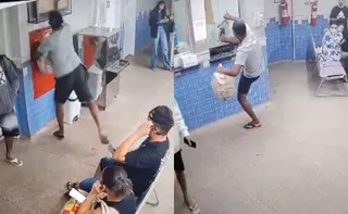Imagem ilustrativa da imagem Homem é preso após quebrar equipamentos em PA de Vitória; veja vídeo