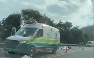 Imagem ilustrativa da imagem Motociclista morre em acidente na BR-101 em Rio Novo do Sul