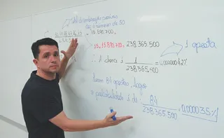 Imagem ilustrativa da imagem Professor de matemática sobre +Milionária: "Mais fácil um raio cair na cabeça"