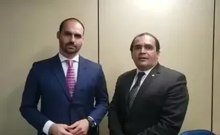 Imagem ilustrativa da imagem Relator do processo de cassação de Eduardo Bolsonaro é delegado e defende anistia