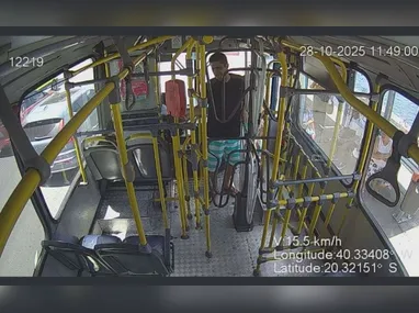 Imagem ilustrativa da imagem Foragido é preso após ser identificado por reconhecimento facial em ônibus no ES