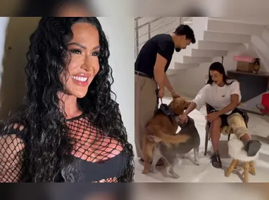 Imagem ilustrativa da imagem Gracyanne Barbosa tem alta de hospital de cadeira de rodas após lesão no joelho
