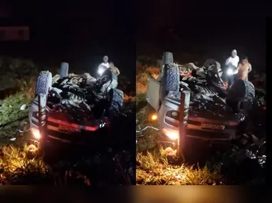 Imagem ilustrativa da imagem Jovem é arremessado de caminhonete e morre após capotamento no ES; motorista fugiu