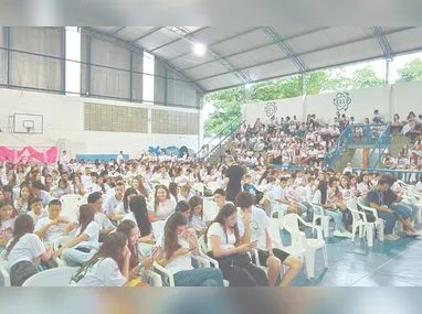 Fiéis participam das celebrações em homenagem a São Frei Galvão na Paróquia Santo Antônio de Sant’Ana Galvão, em Vila Velha