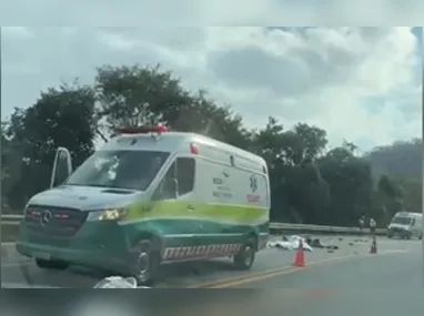 Imagem ilustrativa da imagem Motociclista morre em acidente na BR-101 em Rio Novo do Sul