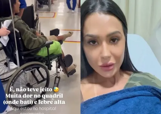 Imagem ilustrativa da imagem Gracyanne Barbosa volta ao hospital após assalto no Rio: 'Tentando me recuperar'