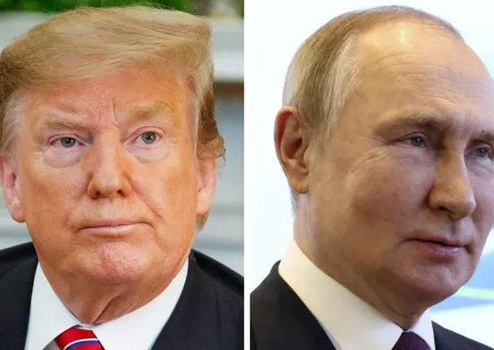 Imagem ilustrativa da imagem Trump diz que falou por telefone com Putin antes de reunião com Zelenski