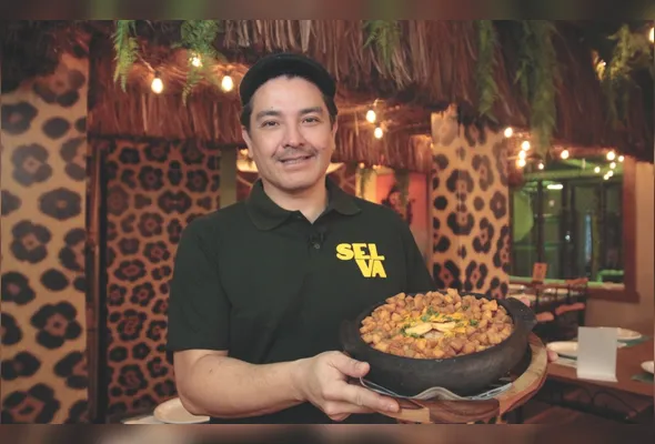 O chef Leonardo Jundi, sócio-proprietário do restaurante Selva, criou prato que reflete a gastronomia capixaba