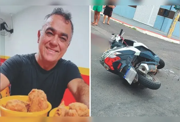 Silvio Cesar Oliveira sofreu acidente com a sua motoneta em Jardim Atlântico