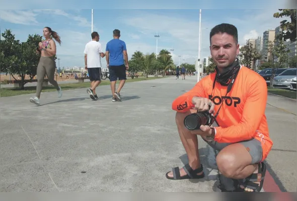 Arturo Diaz diz que os corredores gostam de ter uma foto do treino