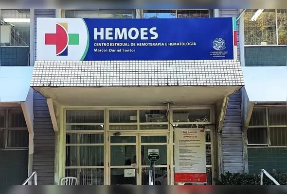 Centro de Hematologia e Hemoterapia do Espírito Santo (Hemoes) fica ao lado do Hospital Santa Rita, onde um surto intrahospitalar é investigado