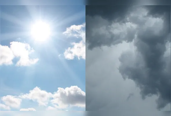 Tempo deve oscilar na maior parte do Estado, com alguns momentos de sol e outros de chuva