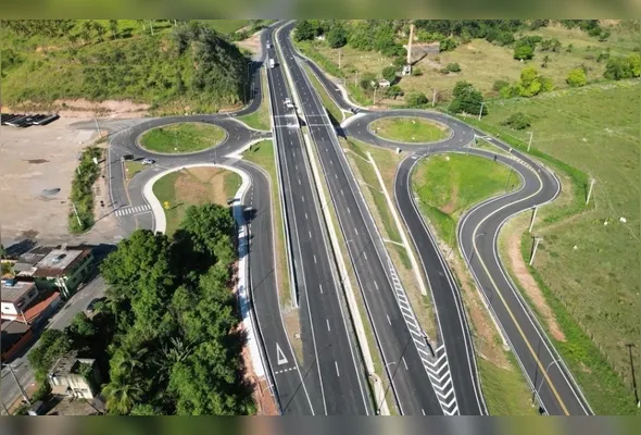 Viaduto de Jabaquara, que faz parte das obras de duplicação entre os quilômetros 347 e 354, que ficam entre Guarapari e Anchieta