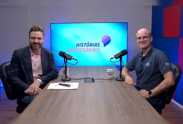 Vinícius (à direita) falou com Rafael Guzzo sobre o mercado de tintas