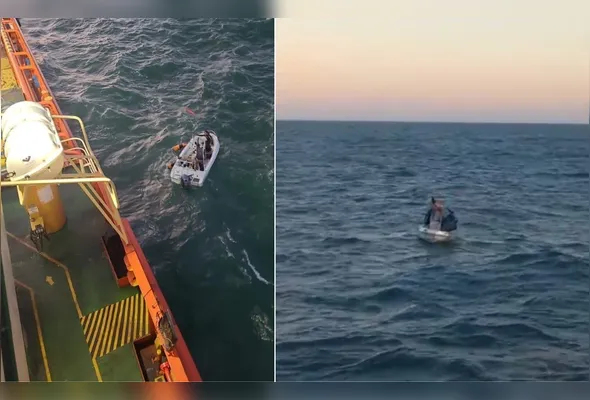 Barco com a dupla foi encontrado em alto mar