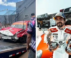 Imagem ilustrativa da imagem Caio Castro sofre acidente de carro durante treino de automobilismo no PR