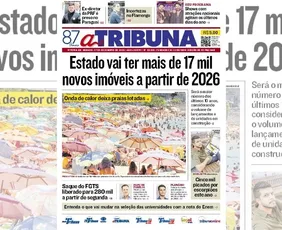 Imagem ilustrativa da imagem Confira os destaques do jornal A Tribuna deste sábado