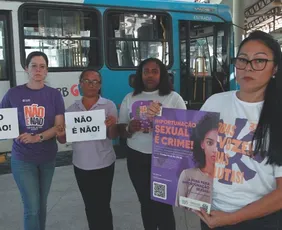 Imagem ilustrativa da imagem Mulheres pedem respeito em ônibus e terminais do ES