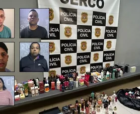 Imagem ilustrativa da imagem Quadrilha que furtou mais de R$1,5 milhão em cosméticos no ES é presa em SP