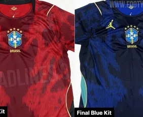 Imagem ilustrativa da imagem Site revela design original da camisa vermelha do Brasil para a Copa do Mundo 2026