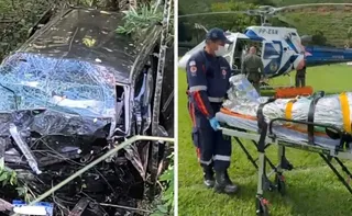 Imagem ilustrativa da imagem Acidente com van que saiu do Paraguai deixa oito feridos na BR-262, em Brejetuba