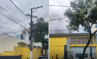 Imagem ilustrativa da imagem Ala de escola pega fogo durante manutenção na parte elétrica em Vitória